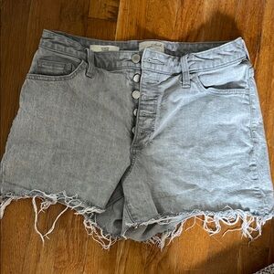 Universal Thread Light Gray Frayed Jean Shorts